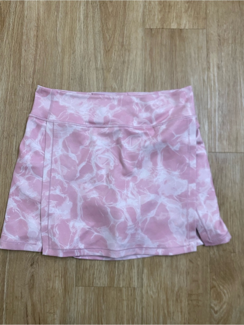 Athleta Pink and White Patterned Active Skort